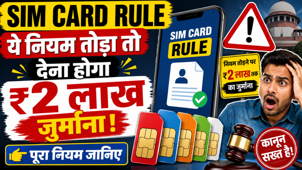 SIM Card Rule: ये नियम तोड़ा तो देना होगा ₹2 लाख का जुर्माना, जानिए पूरा नियम