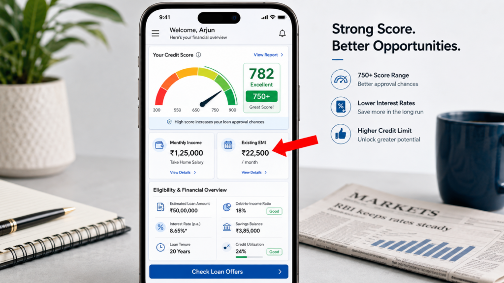 Personal Loan Apply Online 2026: घर बैठे Instant Personal Loan कैसे लें? जानें Eligibility, Documents और सबसे कम ब्याज दरें 5 Personal Loan लेने से पहले Credit Score और EMI check करें