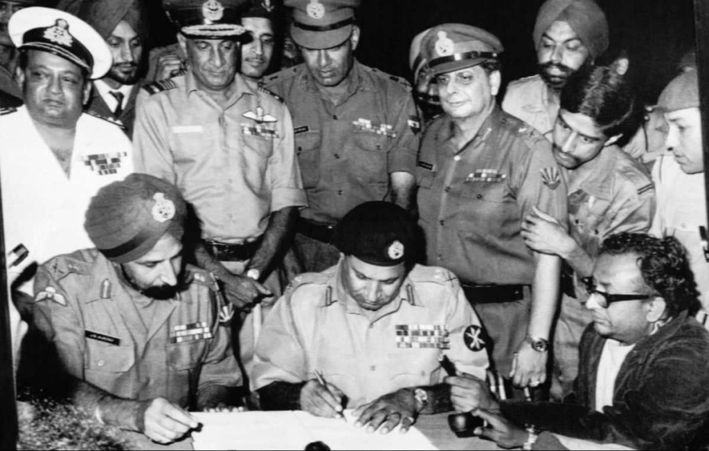 pakistan army surrender 1971 